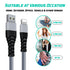 USB Lightning Charging Cable 3M Pack of 3 Braided iPhone Charger Cable Heavy Duty Quick Charger Long Lead - TradeNRG UK